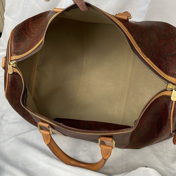 Etro Paisley Large Travel Duffel Duffle Bag Carryon - Picture 13 of 17